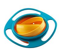 Jzhen Bol Enfant Anti Renversement, Gyroscope Bol Rotatif Anti-Renversement, Disque de Bols Volant avec Couvercle