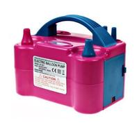 Jzhen Gonfleur Ballon électrique, Pompe à Ballon Anniversaire Deux Buses d'air du Ventilateur Portable 600W, Rouge Rosé