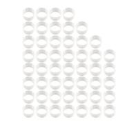 Jzhen Lot de 50 Ballon Arch Connecteurs, Boucle - Décoration de mariage - Anniversaire, Blanc, Free Size