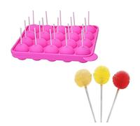 Jzhen Moule à bâtons Pops pour Faire Cuire le Gâteau au Lollipop - Fête Cupcake Moule de Cuisson, Sans BPA