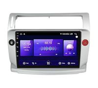 JZHIWEI Android 15 Autoradio Stéréo pour Citroen C4 2004-2014 Brancher et Utiliser 9''Lecteur Multimédia GPS Navigation Support WiFi 4G USB Soutien Carplay Bluetooth DSP Commandes Au Volant