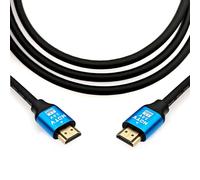 JZK 1.5M Câble HDMI 2.0 4K 60 Hz 2160p 1080p 720p fil HDMI haute vitesse pour connecter ordinateur portable/PC ordinateur de bureau/lecteur DVD à moniteur/TV/projecteur, pour VHS, blu Ray