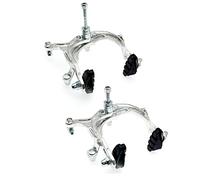 JZK 1 Paire de Freins en Forme de U pour VTT et VTT, BMX, Freins de vélo de Route, Jeu de Freins à étrier Avant et arrière pour vélo, Freins à Bras Long avec Plaquettes pour vélo