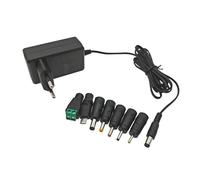 JZK 12 V 2 000 mA Alimentation, Adaptateur Secteur 12 V 2 A, Chargeur Mural CA/CC avec 7 Prises CC pour Clavier Yamaha, Bande LED, caméra de vidéosurveillance, routeur, Radio, Disque Dur Externe