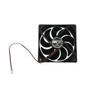 JZK 120 x 120 x 25 mm, 2 pôles, DC 24 V, silencieux, 12025, petit ventilateur silencieux, 120 mm, 24 V CC sans balais, pour imprimante 3D, avec câble et prise