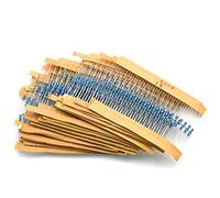 JZK 1280 x Kit de résistance 64 valeurs 1%, 1 Ohm-10M Ohm 1 / 4W Assortiment de résistances à film métallique pour les projets de bricolage électronique