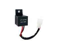 JZK 12V 2 broches Relais indicateur LED moto relais clignotant LED pré-câblé 2 pin imperméable pour voiture et moto, LF1-S-PIN 150W Relais de Clignotement Contrôle Vitesse Clignotant