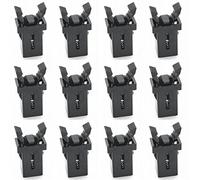 JZK 12x Loquets de Rechange pour Couvercle Brabantia, Compatible avec Poubelle, Fermeture de Verrouillage, Clips de Couvercle Tactile, Fermoir de Rechange