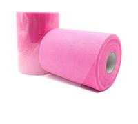 JZK 15cm X 100 Yards, Rouleau de Tulle Rose Pour Fête, Jupe de Table, Robe Tutu, Décorations de Mariage et Voiture, Nœud Pour Chaise
