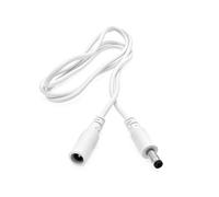 JZK 1M CC Câble d'alimentation, fiche 5,5 x 2,1 mm, câble d'alimentation femelle-mâle 2,1 x 5,5 mm, adaptateur secteur 5V 6V 9V 12V 24V CC pour caméra IP, bande LED, caméra de vidéosurveillance, Blanc