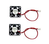 JZK 2 pièces 30 x 30 x 10 mm Mini ventilateur de refroidissement silencieux à 2 broches DC 5 V avec fils 3010 Ventilateur DC Brushless Miniature, Ventilateur pour imprimante 3D
