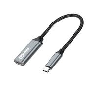JZK 20CM Câble Adaptateur USB C vers HDMI, câble convertisseur 4K@30Hz Type C vers HDMI HD pour Thunderbolt 3/4/5, pour MacBook Pro/Air, pour Surface Book 2, pour Samsung Galaxy, pour iPhone 15 Pro