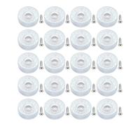 JZK 20x Antidérapant Silencieux 30mm Grand Protecteur Sol Silicone Patins de Meubles Planeurs avec vis pour Pieds canapé Table Bureau, Coussinets Chaise Rond Caoutchouc à Visser pour parquet