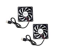 JZK 2PCS 80x80x10mm DC 5V USB ventilateur de refroidissement 80mm, 2500 tr/min, 0,3A, 8010 petit ventilateur DC sans balais 8cm, ventilateur d'imprimante 3D, ventilateur de boîtier d'ordinateur PC