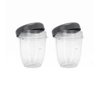 JZK 2x 18oz Gobelets et couvercle pour Nutribullet 900W Mixeur-extracteur