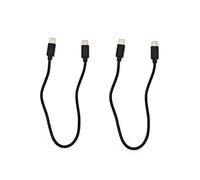 JZK 2X 30 cm câbles USB C vers USB C courts, charge rapide, 60W 20V 3A PD USB Type C câble données pour iPhone 16/15, pour Samsung Galaxy S23/S22/S21, pour Huawei Mate, pour MacBook Pro/Air