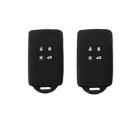 JZK 2X Étui étanche pour e Voiture pour Renault Krei Bean, Coque de Protection pour e Voiture 4 Boutons pour Espace 5, étui en Silicone pour Clio 5, pour Master Bus, pour Talisman