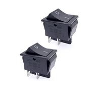 JZK 2x ON OFF Interrupteur à bascule marche/arrêt 15A 250V 20A 125V AC 2 positions 4 bornes DPST 4 broches interrupteur bouton d'alimentation rectangulaire KCD