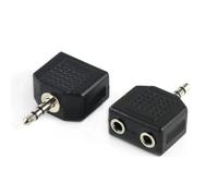 JZK 2X Répartiteurs Prise Casque 3.5mm pour téléphone Portable/Lecteur MP3/ordinateur Portable/Tablette/Haut-Parleur/Casque, Prise Jack 3.5mm vers Prises Jack Double 3.5 mm Adaptateur Audio stéréo