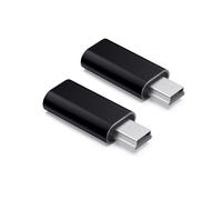 JZK 2X USB C vers Mini USB Adaptateur, Prend la Charge et Le Transfert données, Type C Femelle vers Mini USB mâle connecteur pour Lecteur MP3, Appareil Photo numérique, caméra Tableau Bord, clé USB