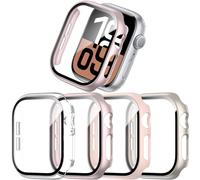 JZK 4 coques de protection pour Apple Watch Series 10 46 mm, en polycarbonate rigide ultra mince, pour iWatch 10 46 mm