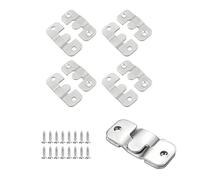 JZK 4 paires supports muraux encastrés avec vis robustes pour tête de lit, crochet de suspension pour cadre photo, fixations murales lourdes pour miroir, boucles de suspension emboîtables