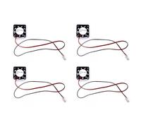 JZK 4PCS 25x25x7 mm DC 5V Mini Ventilateur de Refroidissement avec Connecteur 2 Broches - 9800 tr/min, 0.08A pour Carte de Développement, Carte Graphique et Imprimante 3D