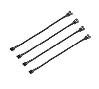 JZK 4x PWM 4 broches câble répartiteur ventilateur, rallonge d'alimentation pour ventilateur PC, rallonge tressée PWM 30 cm