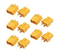 JZK 5 Paires XT60 connecteurs Batterie XT60 pour Drones de véhicules Jouets à Batterie RC, connecteurs mâles XT-60 XT 60 et connecteurs Femelles XT60