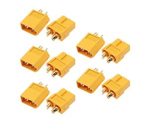 JZK 5 Paires XT60 connecteurs Batterie XT60 pour Drones de véhicules Jouets à Batterie RC, connecteurs mâles XT-60 XT 60 et connecteurs Femelles XT60