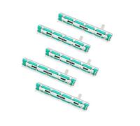 JZK 5 PCS 75mm B103 10K Ohm Potentiomètre à Glissière Double Linéaire 10K Potentiomètre Électronique, 10K Mélangeur Fader B10K Double Potentiomètre à Glissière Droite B103