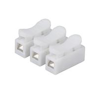 JZK 50 x CH-3 Connecteur Led Dominos ÉLectriques CH3, Rapide Connecteur Ressort Cosses Electriques Kits Bornier à Pince Câble