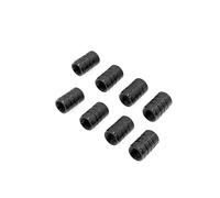 JZK 8X Bouchons de Valve de Pneu en métal Noir, Bouchons Anti-poussière de Pneu pour Voiture et vélo, Bouchon de Valve de Pneu en Alliage d'aluminium, Bouchon de Valve de vélo de Montagne