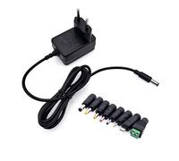 JZK AC vers DC 5V 2A Alimentation Convertisseur Transformateur Chargeur avec 8x DC Adaptateur de Prise Remplacement 5 volts 0.5A 500mA 1A 1.5A 2000mA pour Caméra CCTV LED Barre Lumineuse TV Box