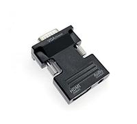 JZK Adaptateur 1080P HDMI vers VGA avec interface audio 3,5 mm et 100 Mo/s - Convertisseur pour appareils HDMI vers appareils d'affichage VGA