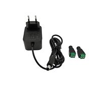 JZK Adaptateur d'alimentation 12V DC 2 A, AC 100-240 V vers DC 12 V 2 A, Prise 5.5 x 2.1 mm, 2 Prises D C, Chargeur de Remplacement pour transformateur 24 W pour Bandes LED et Autres appareils 12 V