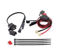 JZK Adaptateur de câble SAE vers USB 2.1A Déconnexion rapide SAE port USB étanche avec fusible en ligne, câble de prise 12V-24V pour moto téléphone portable tablette GPS