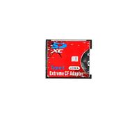 JZK Adaptateur SD vers CF Type I pour Carte mémoire Compact Flash, convertisseur/Lecteur SDHC SDXC pour Appareil Photo DSLR, Prend en Charge 16 Go à 128 Go et Plus, Rouge