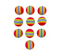 JZK Balles Colorées en Éponge 35 mm pour Chat d'Intérieur - Lot de 10 Jouets d'Entraînement pour Chaton et Chiot en Mousse