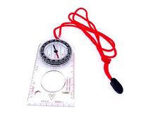 JZK Boussole pointue nord pour course d'orientation, boussole de navigation avec loupe et échelle de carte pour le camping, boussole d'orientation avec cordon, boussole de lecture de carte