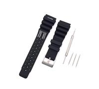 JZK Bracelet montre remplacement en silicone noir 24mm pour Seiko Prospex Marinemaster, pour Citizen Promaster/Aqualand, bracelet plongée sportif et étanche pour homme avec outil démontage bracelet