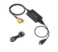 JZK Câble adaptateur RCA vers HDMI, convertisseur AV vers HDMI, prend en charge 1080p pour Wii, STB, VHS, VCR, lecteurs DVD Blu-Ray