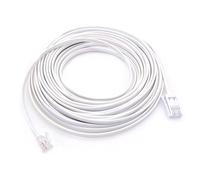 JZK Câble BT vers RJ11 de 10 m, prise téléphonique BT vers RJ11 mâle haut débit 6P2C, cordon d'extension téléphonique pour téléphone fixe domestique britannique, ADSL haut débit, routeur, modem fax de