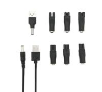 JZK Câble de chargeur de rasoir USB 5 V de rechange, adaptateurs de charge de rasoir pour divers coiffeurs électriques, purificateurs et instruments de beauté, embouts de connecteur de fil de charge