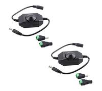 JZK Contrôleur lumière LED à intensité variable 12V 24V 4A LED Interrupteur variateurs d'intensité PWM Contrôleur gradateur avec connecteurs DC JACK pour lampe LED Bandes SMD 5050 3528 2835 5630
