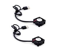 JZK DC 5V Mini Ventilateur Refroidissement USB 25x25x10mm, 3400 tr/min, 0.02A, 2510 Sans Balai 2.5cm pour Carte Développement, Carte Graphique, Imprimante 3D
