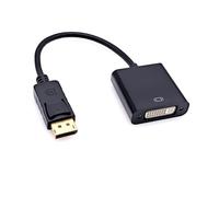JZK DisplayPort vers DVI Adaptateur, connecteur convertisseur DP mâle vers DVI femelle plaqué or pour moniteur, projecteur, ordinateur, pour Lenovo, pour Dell, pour HP