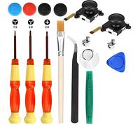 JZK Joystick analogique 3D de rechange pour manette JoyCon Switch avec tournevis cruciformes et Tri-Wing, kit d'outils de réparation pour joyCon Stick, outil de réparation pour Joy CON