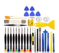 JZK Kit d'outils de réparation de téléphone de 33 pièces, outils d'ouverture de levier, tournevis magnétiques de précision, kit complet d'outils professionnels universels compatibles avec iPhone,