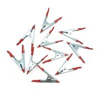 JZK Lot de 10 pinces à ressort en métal de 10,2 cm avec revêtement en caoutchouc pour la maison, le camping, la photographie ou l'atelier